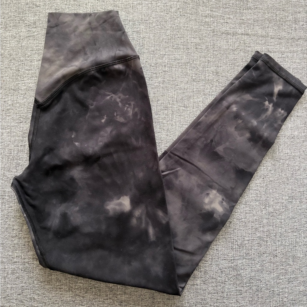 Kamo Fitness Black Tie-Dye Leggings
